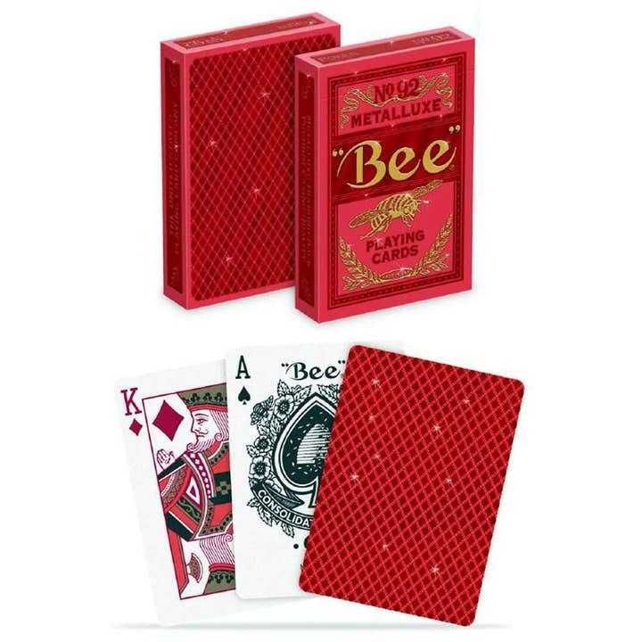 Naipes Bicycle Bee Metalluxe Red No92