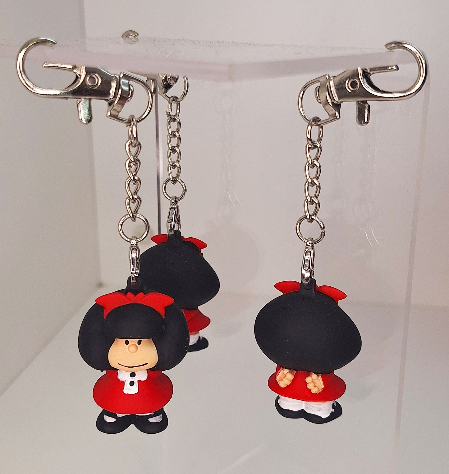 Llavero de Mafalda en Resina - Hecho a Mano