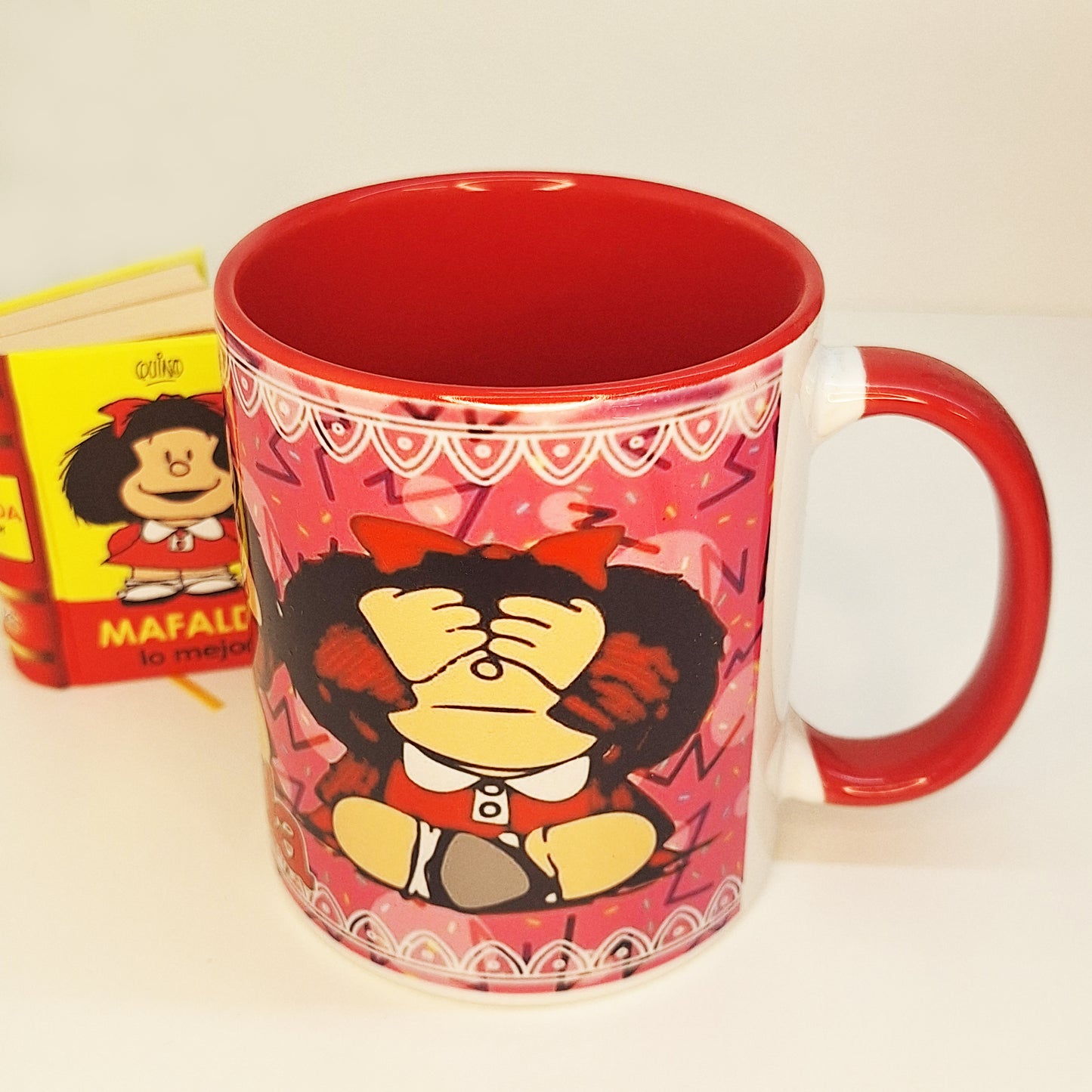 Taza cerámica ver, oir y callar