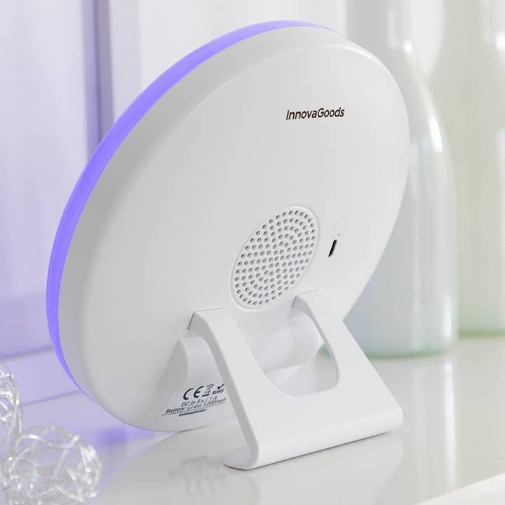 DESPERTADOR RECARGABLE CON ALTAVOZ