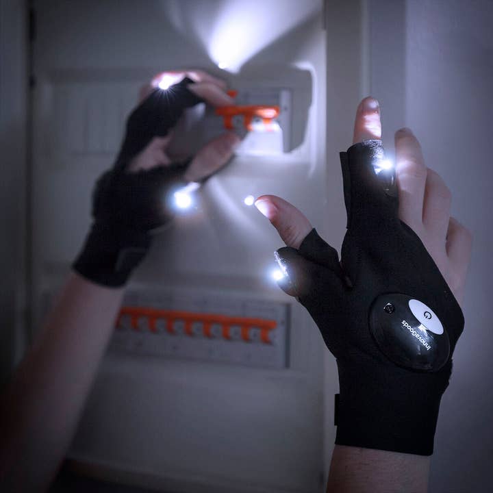 GUANTES CON LUZ LED