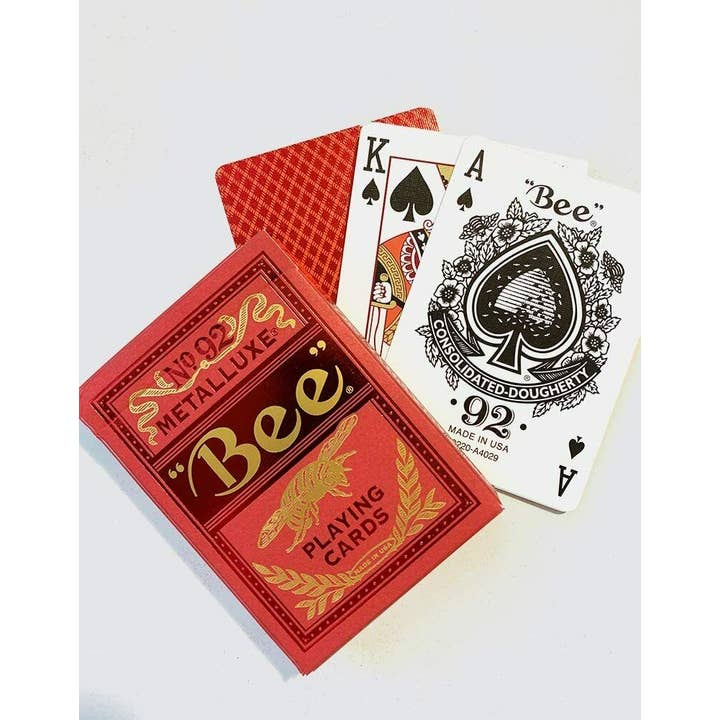 Naipes Bicycle Bee Metalluxe Red No92