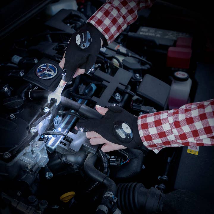 GUANTES CON LUZ LED