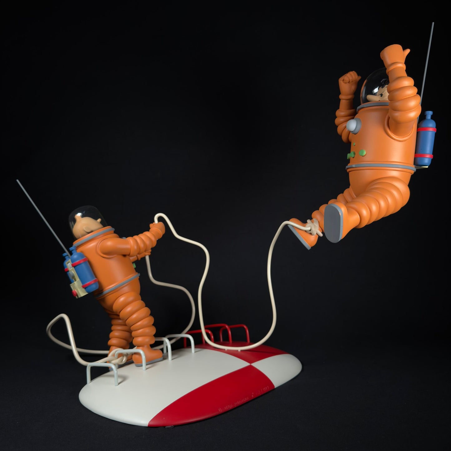 TINTIN ET HADDOCK COSMONAUTES SUR LA FUSÉE