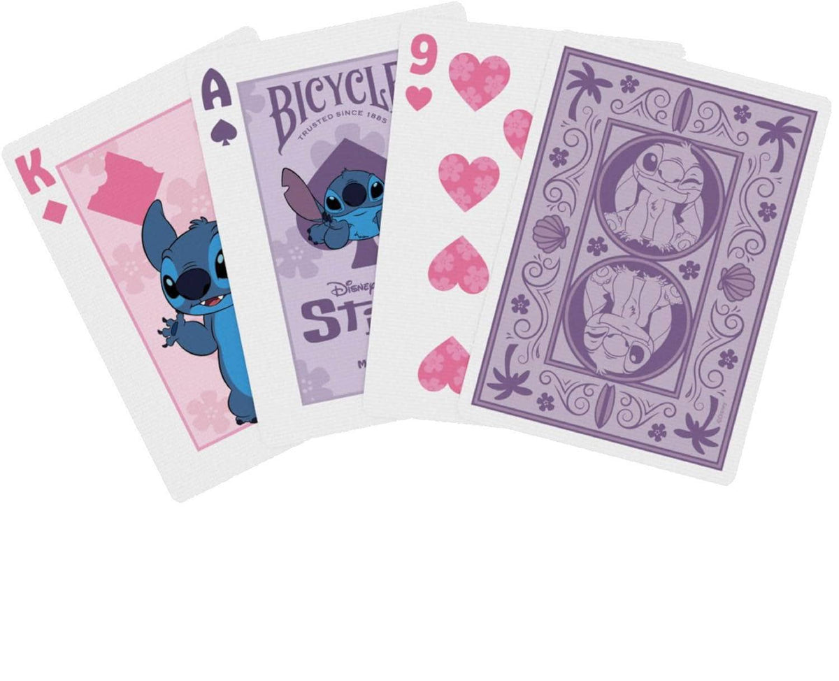Baraja de cartas Disney Stitch morada (Bicycle)