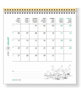 Calendario Tintín de pared