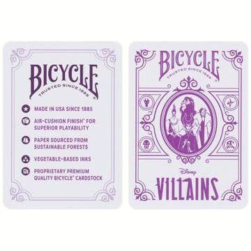 Naipes Bicycle Disney Villains Purpura