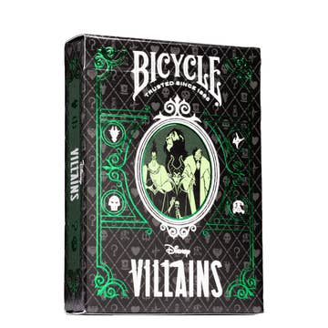 Naipes Bicycle Villains Disney verde