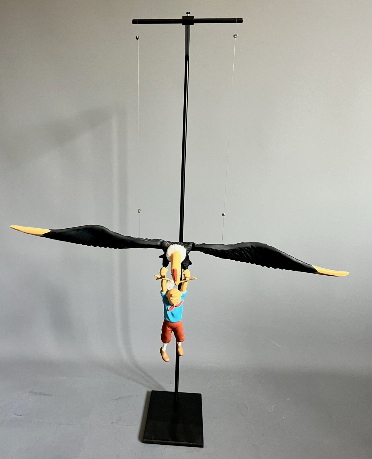 Tintin et Milou suspendus au condor – Leblon Delienne – 1993