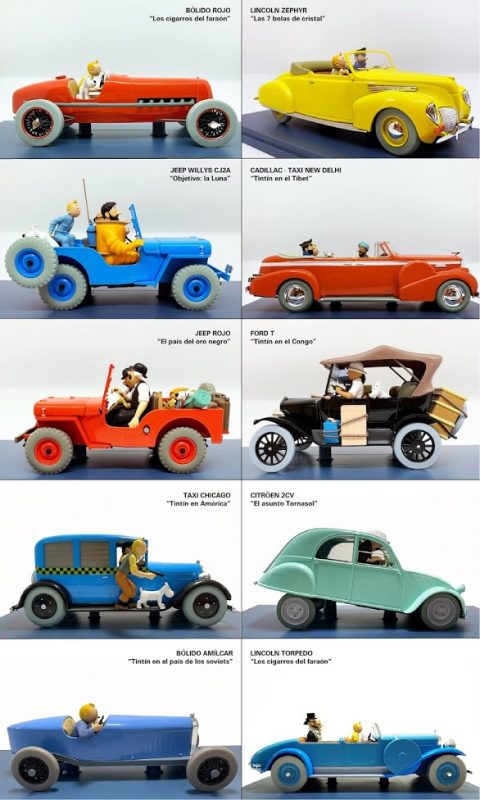 COLECCIÓN DE COCHES DE TINTÍN ESCALA 1:24