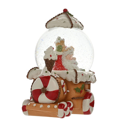 Tren de Jengibre de Santa y Amigos con Bola de Nieve de Santa - 65 mm