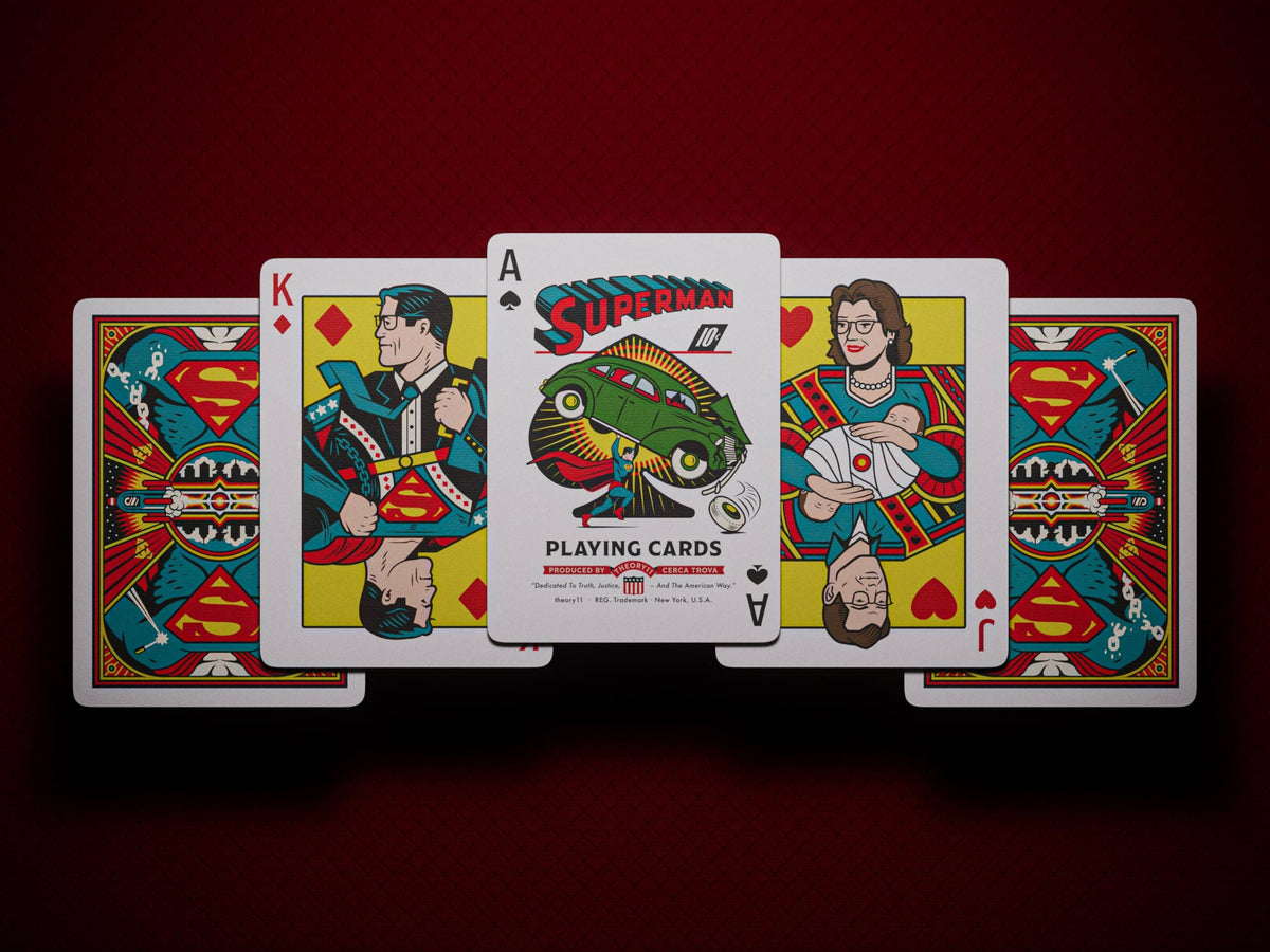 Baraja de cartas Superman de Theory11