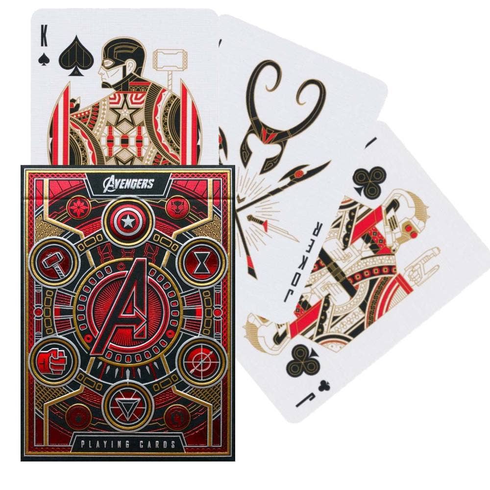 Baraja de cartas Avengers Edición roja The Infinity Saga Theory11