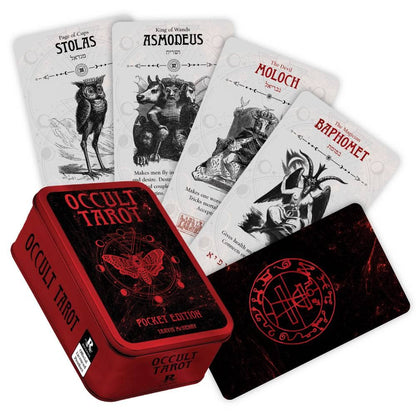Cartas de Tarot Oculto edición de bolsillo en lata Rockpool
