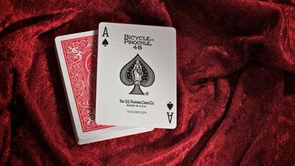 Tarjetas estándar Bicycle Pinochle (rojas)