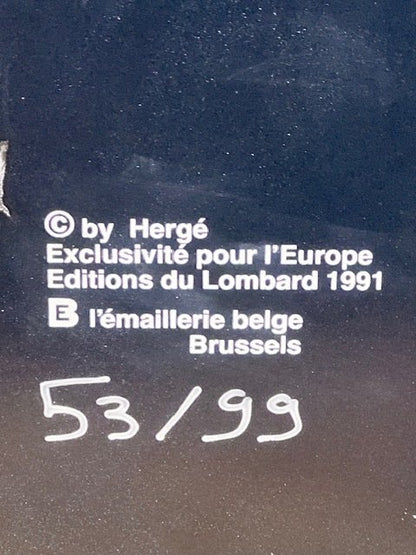 Plaque émaillée – Le Lotus Bleu – "Emaillerie Belge" – 1991