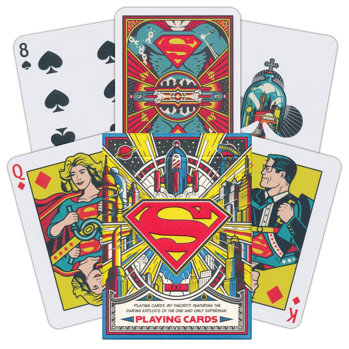 Baraja de cartas Superman de Theory11