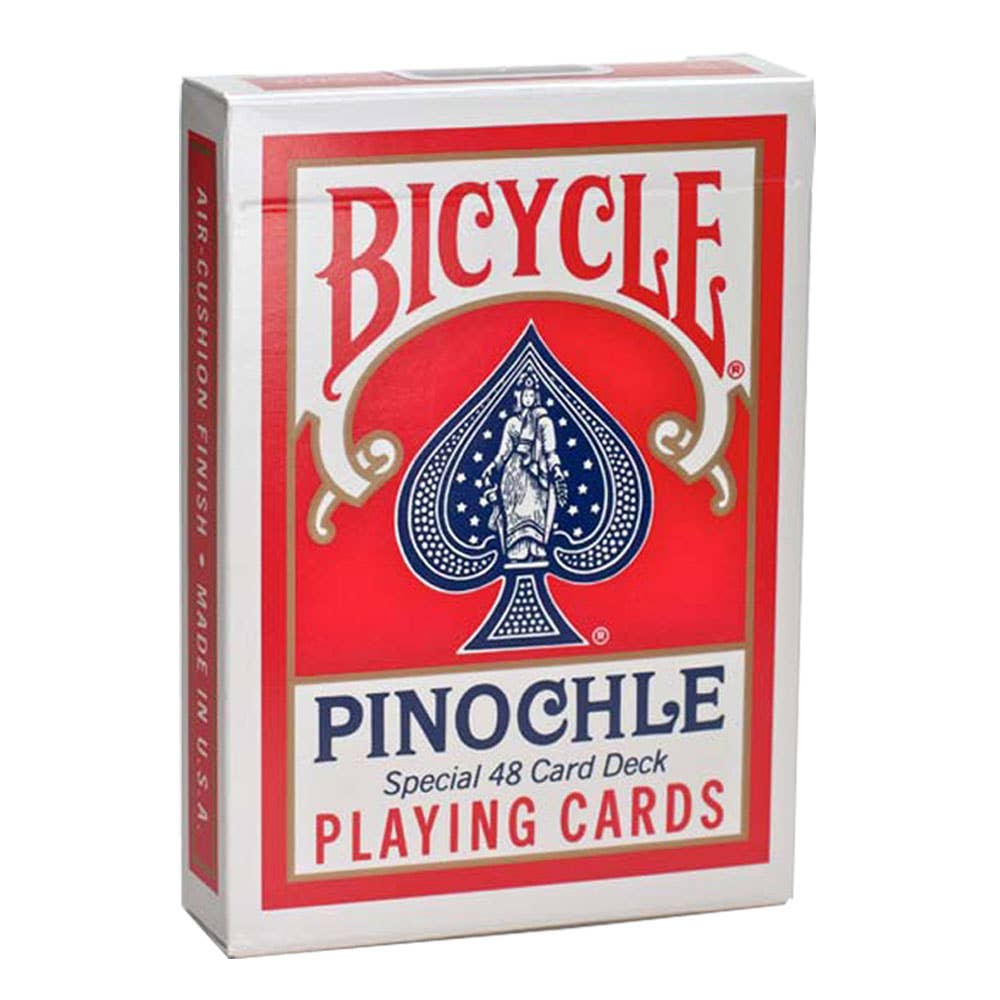 Tarjetas estándar Bicycle Pinochle (rojas)
