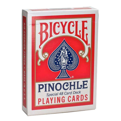 Tarjetas estándar Bicycle Pinochle (rojas)
