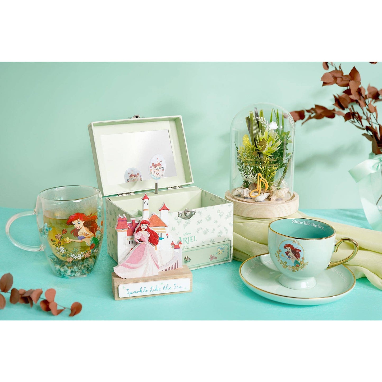 Caja de Música Joyero Pastel de Princesa de Disney - Ariel