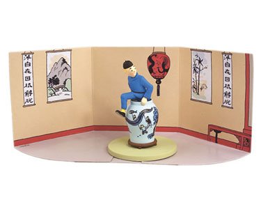 Figurine Tintin Extrême-Orient "Le Lotus Bleu"