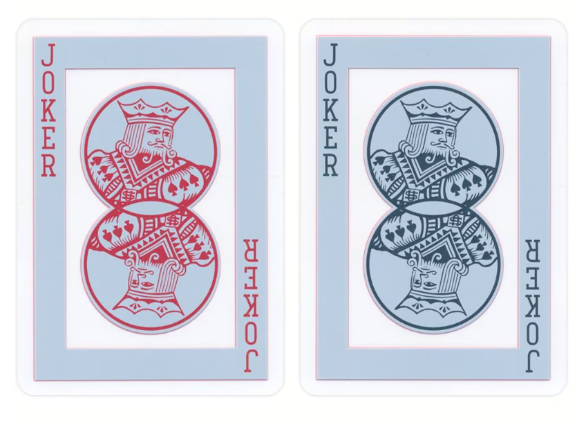Baraja de cartas Bicycle impermeable y transparente roja