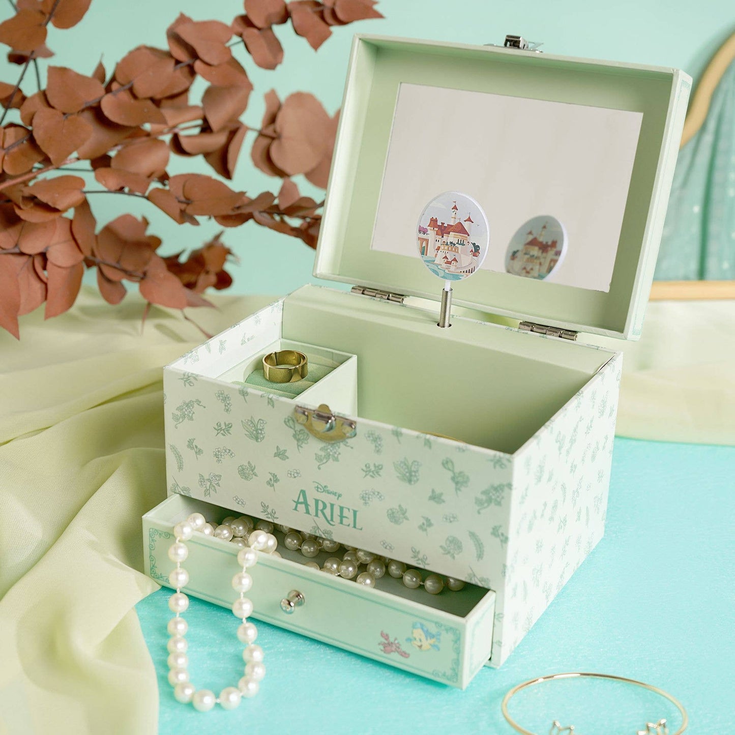 Caja de Música Joyero Pastel de Princesa de Disney - Ariel