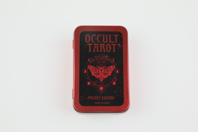 Cartas de Tarot Oculto edición de bolsillo en lata Rockpool