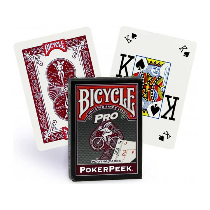 Naipes Pro Poker Peek Bicycle rojo