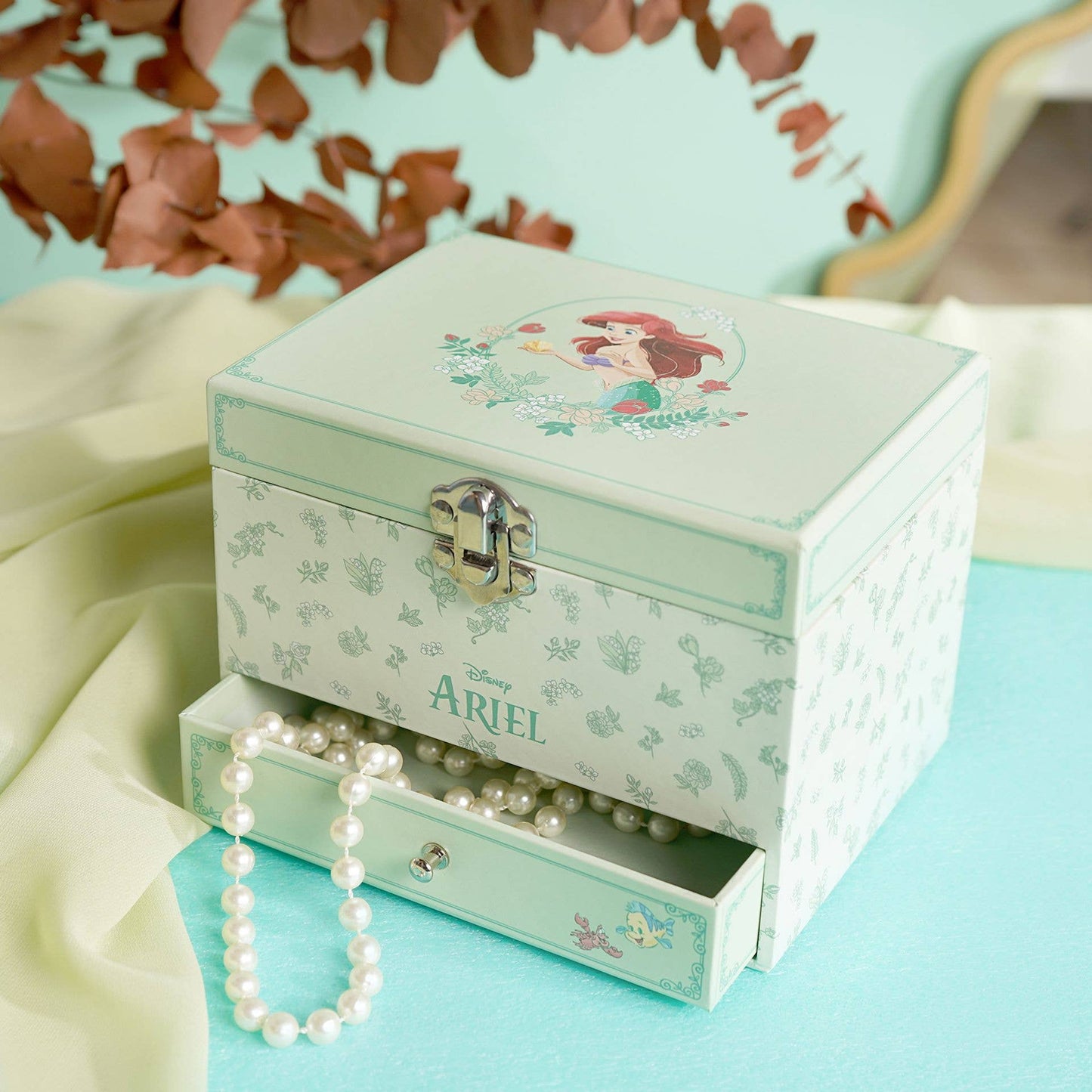 Caja de Música Joyero Pastel de Princesa de Disney - Ariel