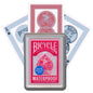 Baraja de cartas Bicycle impermeable y transparente roja