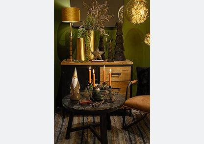 Bola de luz Smokey 37cm/300led Clásico Cálido 5m Cable de alimentación - Ip44 Transfo Encendido/ 8/16s Temporizador / Apagado / Regulador