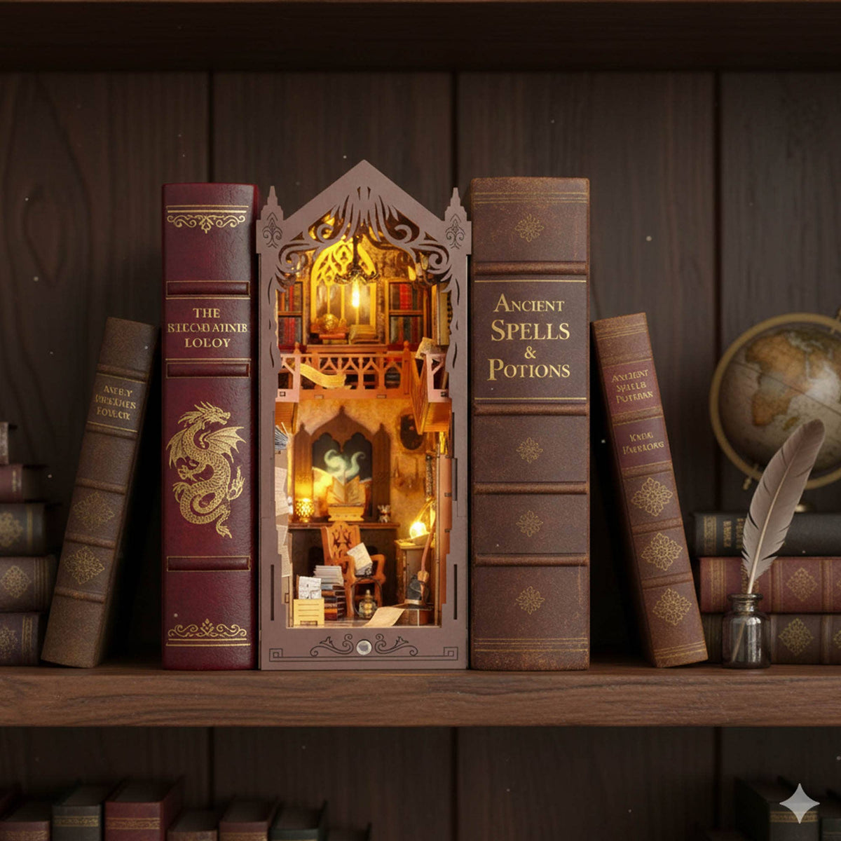 Book Nook Biblioteca Mágica