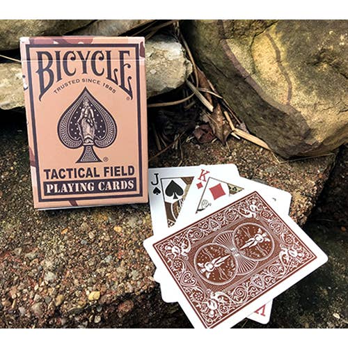 Naipes  Bicycle Tactical Field Brown