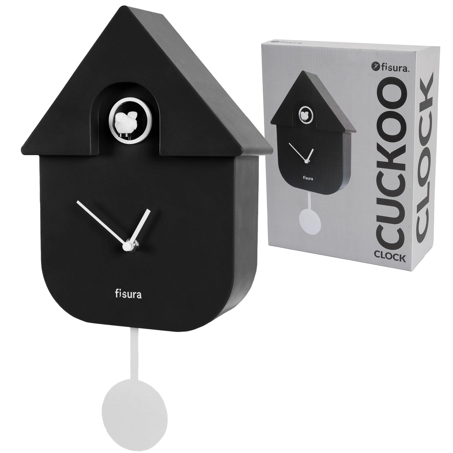 Reloj Cuco casita Negro