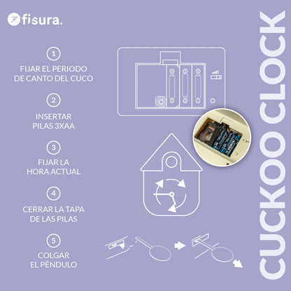 Reloj de cuco Very Peri