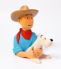 Petit buste Tintin cow-boy Regout