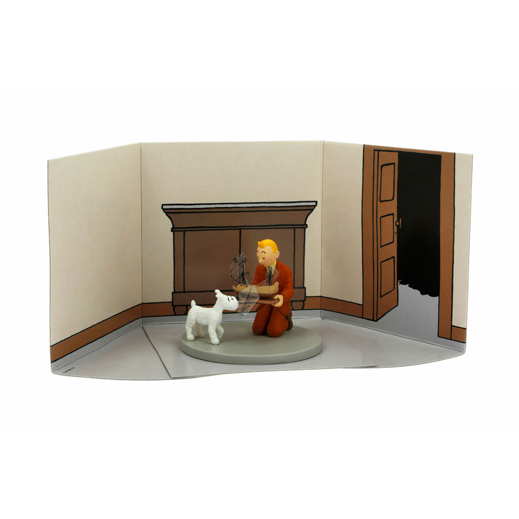Tintín Tenant La Licorne - Coffret figurine plastique 8 cm