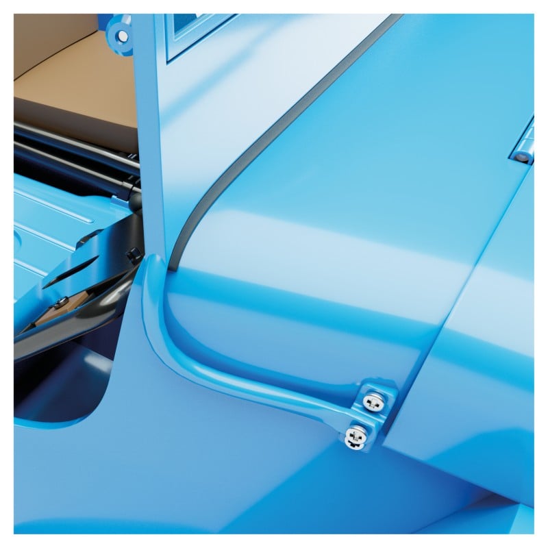 Jeep Azul "Objetivo la Luna" Escala 1:18