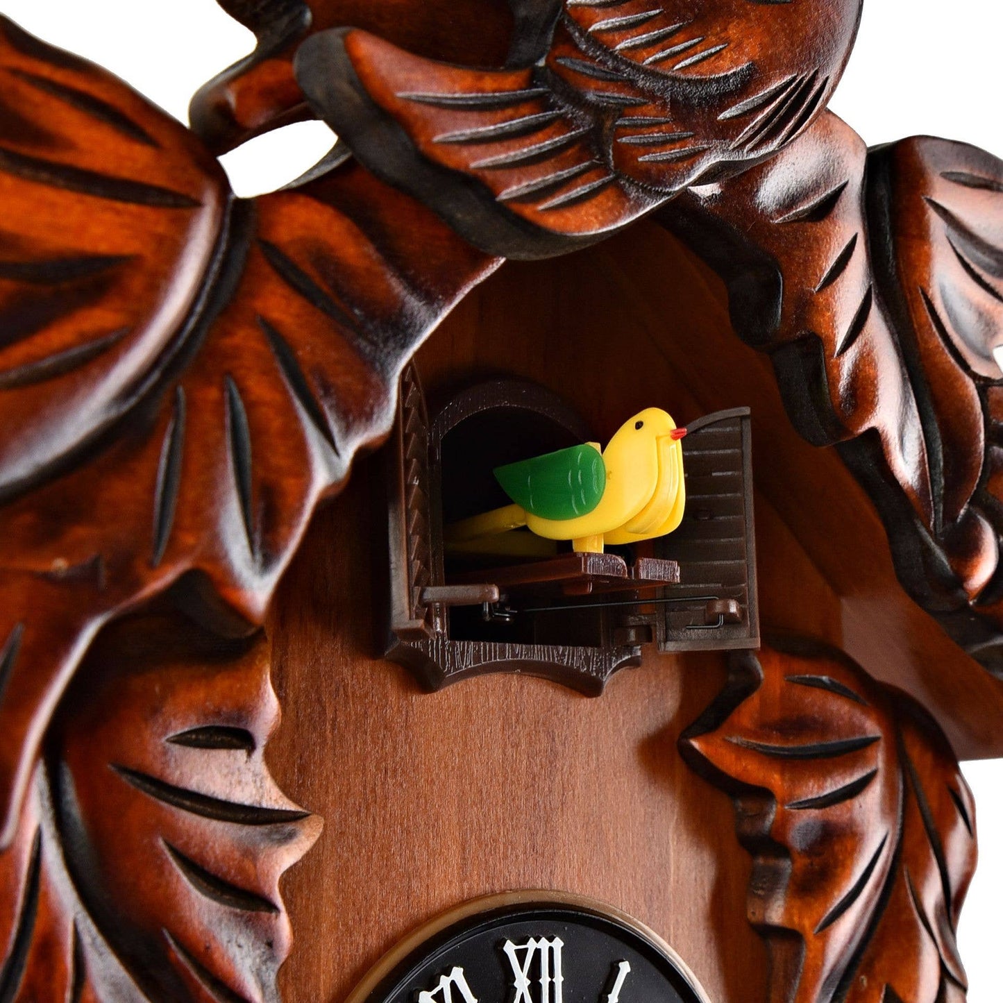 Reloj de cuco con forma de pájaro