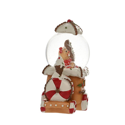 Bola de nieve con tren de Santa y amigos - 45 mm