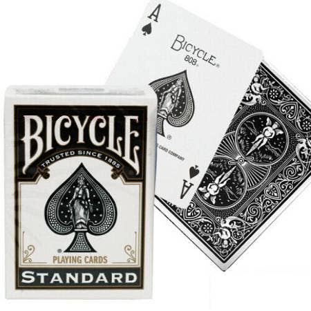Baraja Bicycle Rider Standard para póker (negra)
