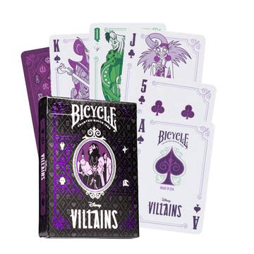 Naipes Bicycle Disney Villains Purpura