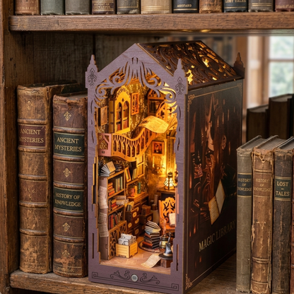 Book Nook Biblioteca Mágica