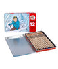 Estuche metálico con 12 lápices de color "Tibet"