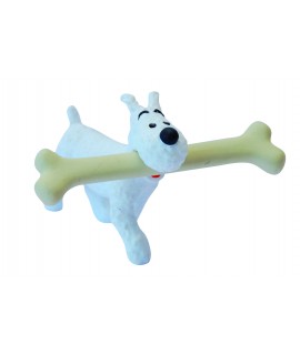 Figura Pvc. Milú con hueso