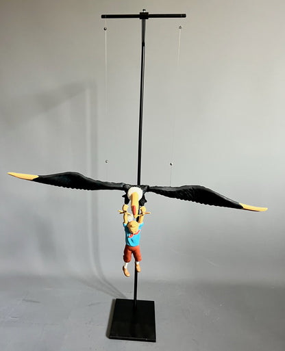 Tintin et Milou suspendus au condor – Leblon Delienne – 1993