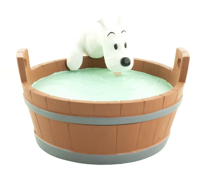 Figurine Milou buvant au baquet- Pixi/Regout – 1992
