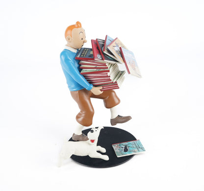 Tintin tenant les albums – Version 1 – Collection Images Mythiques –2011