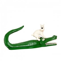 Milou sur le crocodile-